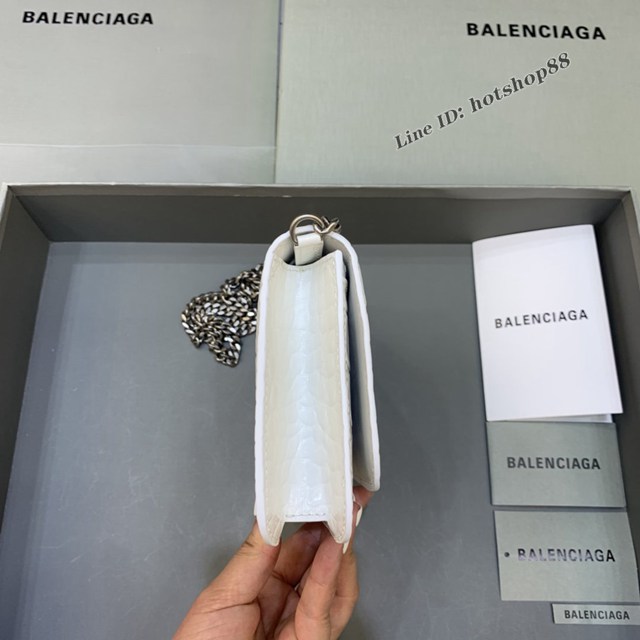 Balenciaga巴黎世家專櫃爆款鱷魚紋牛皮斜挎單肩woc鏈條包 fyj1508